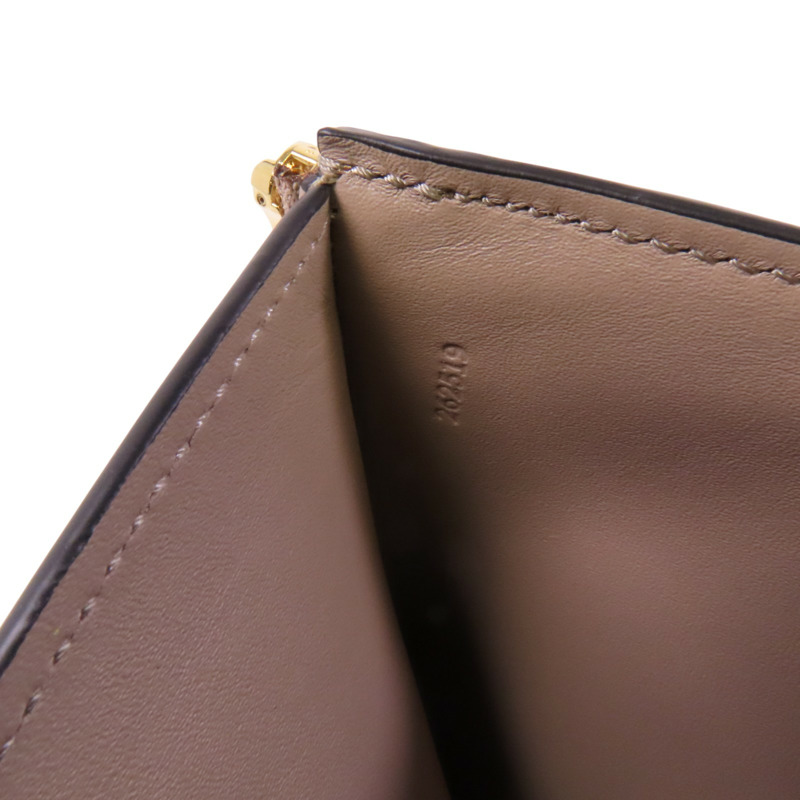 LOEWE 牛皮皮革Small Wallet銀扣短錢包-8