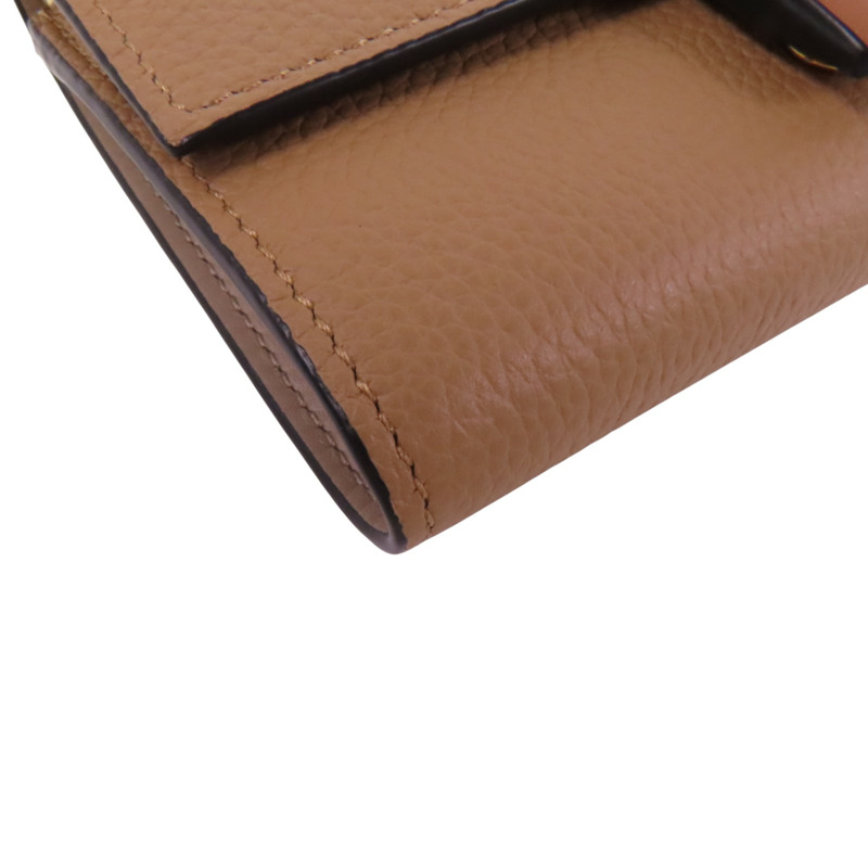 LOEWE 牛皮皮革Small Wallet銀扣短錢包-10