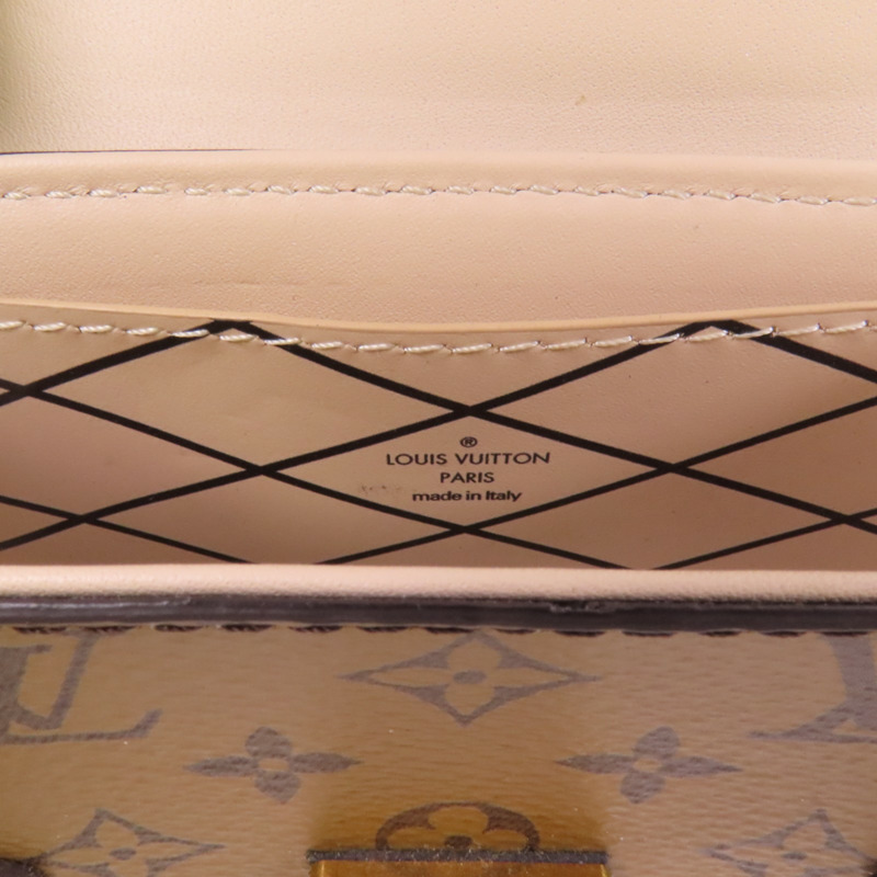 LOUIS VUITTON Monogram Mini Essential Trunk金扣鏈帶肩背袋-5