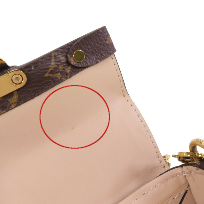 LOUIS VUITTON Monogram Mini Essential Trunk金扣鏈帶肩背袋-14