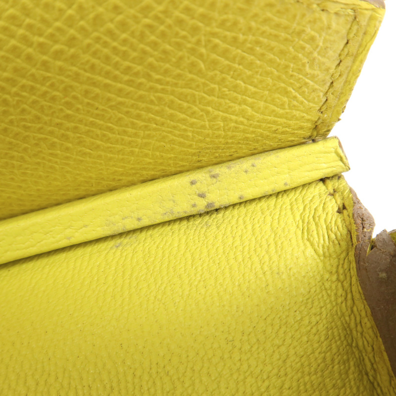 HERMES Epsom皮革Birkin 35銀扣手挽袋Lime-15