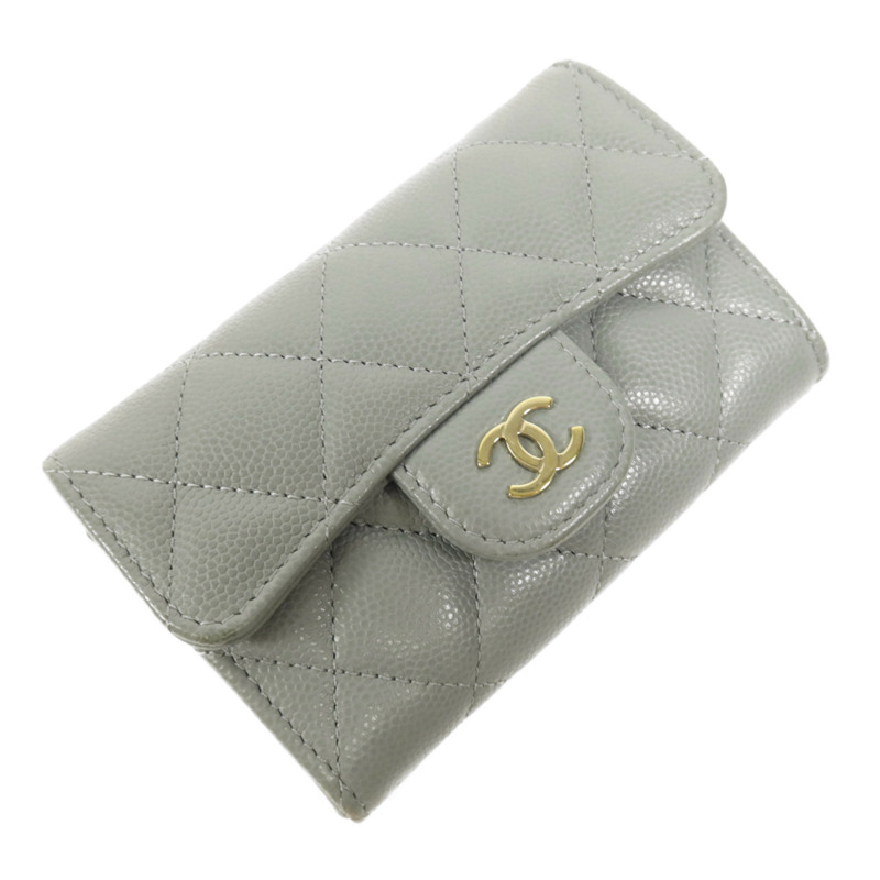 CHANEL 牛皮皮革Card Case金扣卡片套-2