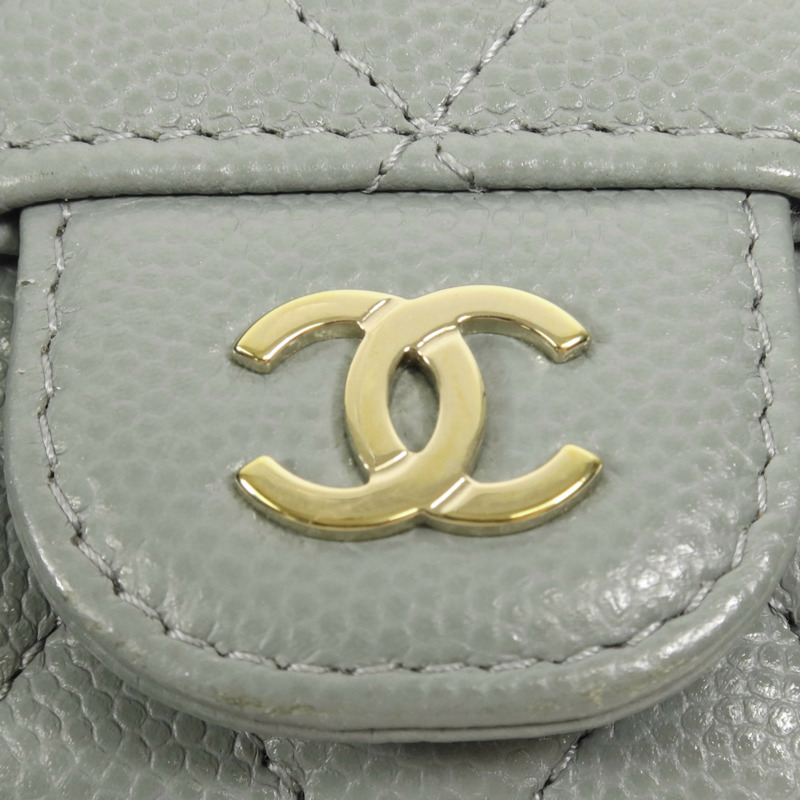 CHANEL 牛皮皮革Card Case金扣卡片套-8