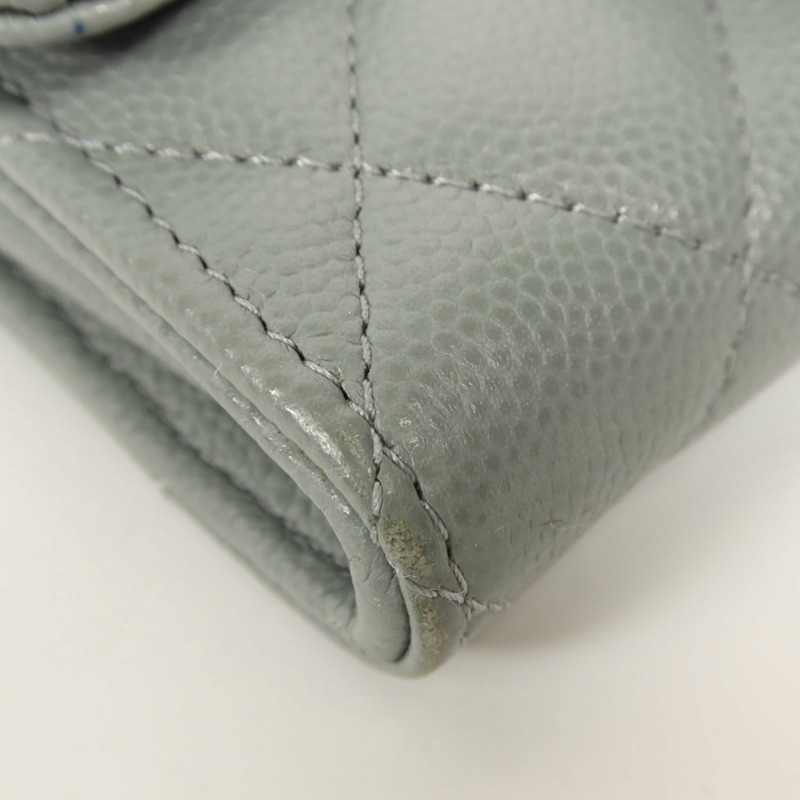 CHANEL 牛皮皮革Card Case金扣卡片套-10