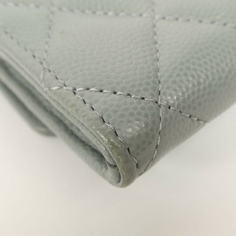 CHANEL 牛皮皮革Card Case金扣卡片套-12