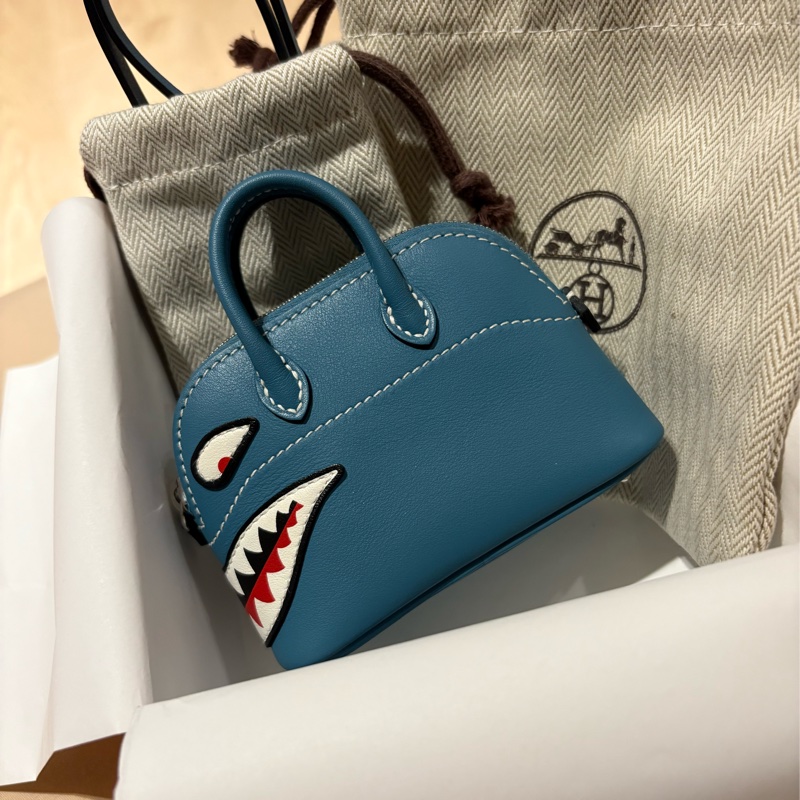 (近全新）Hermes 愛馬仕 shark bolide 鯊魚包 吊飾/掛件/零錢包/耳機包-1