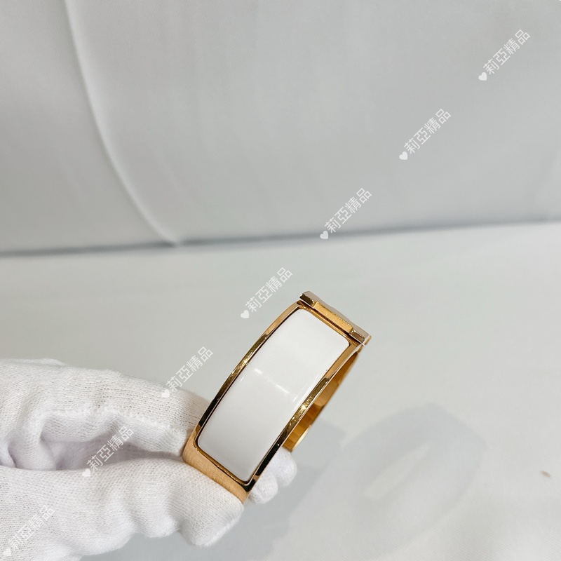 莉亞精品♡ Hermes 白金寬版H手環 PM 二手美品-4