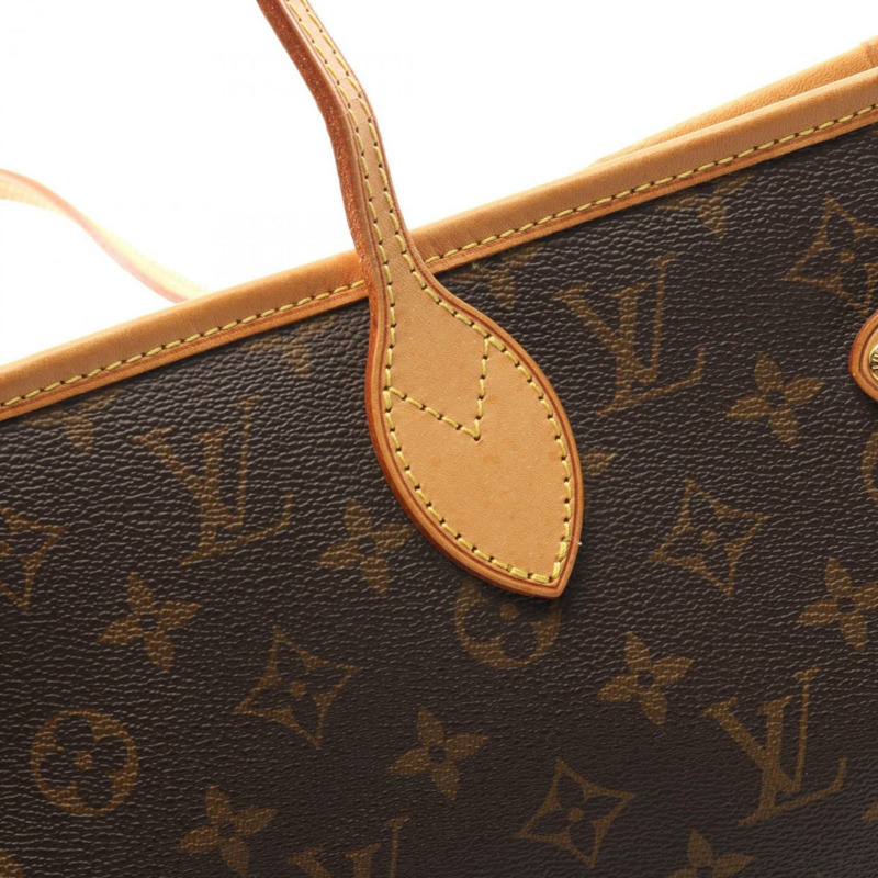 Louis Vuitton Neverfull MM 手提包,塗佈帆布和皮革,字母組合,女款,棕色,M40156-10