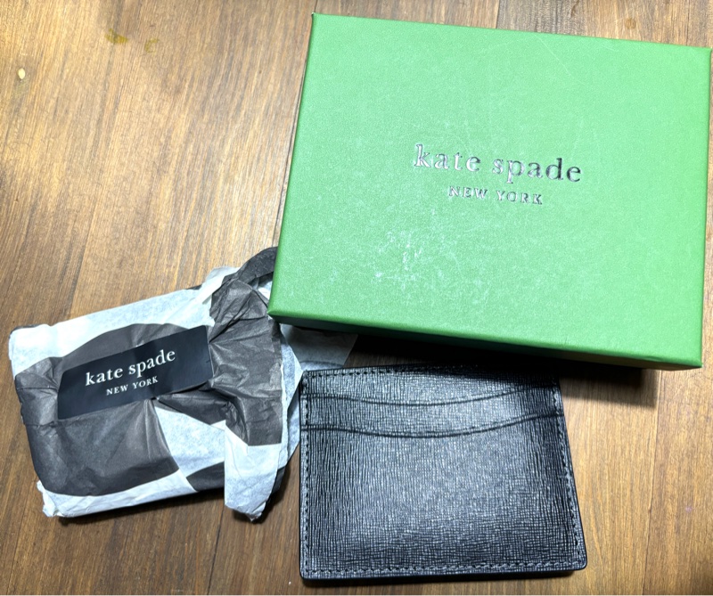 Kate spade 紐約 全新 完整外盒 蝴蝶結名片夾-6