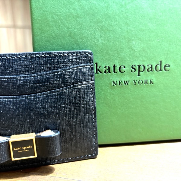 Kate spade 紐約 全新 完整外盒 蝴蝶結名片夾-11