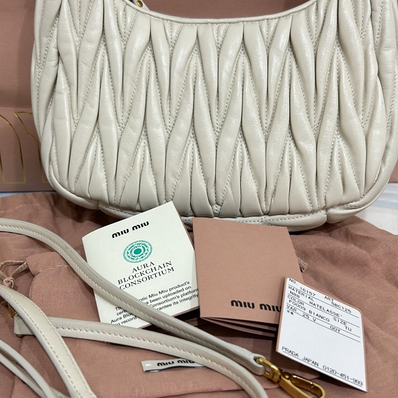 Miu Miu hobo 張員瑛 同款包 小羊皮 小號-7