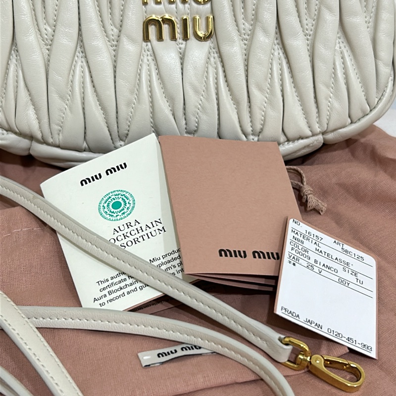 Miu Miu hobo 張員瑛 同款包 小羊皮 小號-19