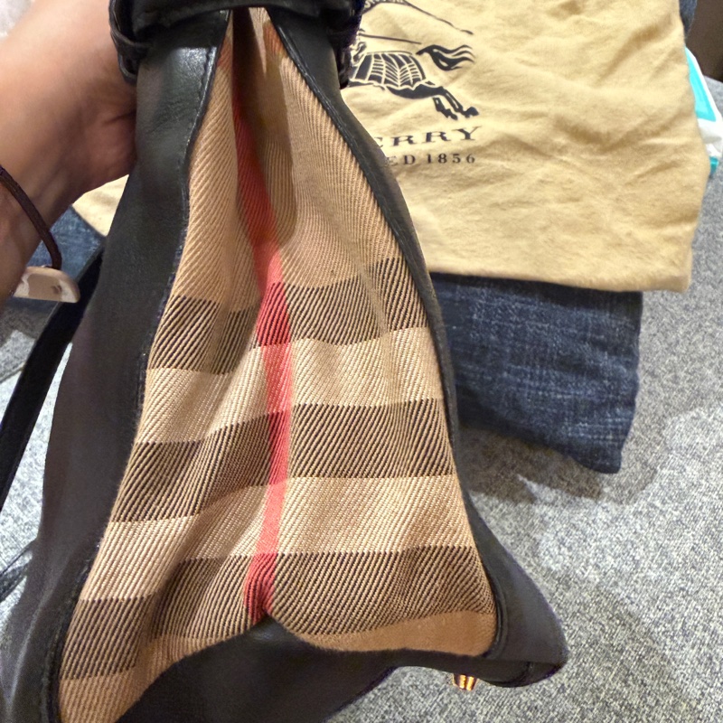 BURBERRY The Banner Vintage 格紋背帶兩用包中號-1