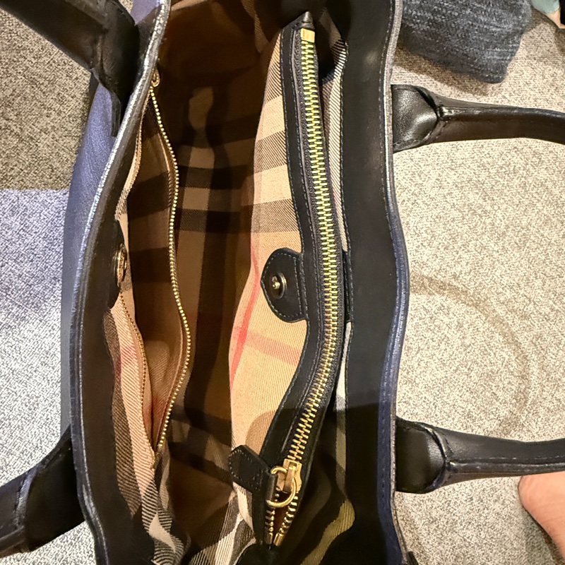 BURBERRY The Banner Vintage 格紋背帶兩用包中號-11