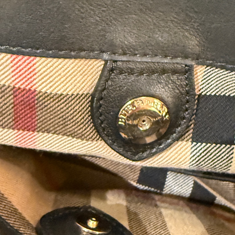 BURBERRY The Banner Vintage 格紋背帶兩用包中號-15