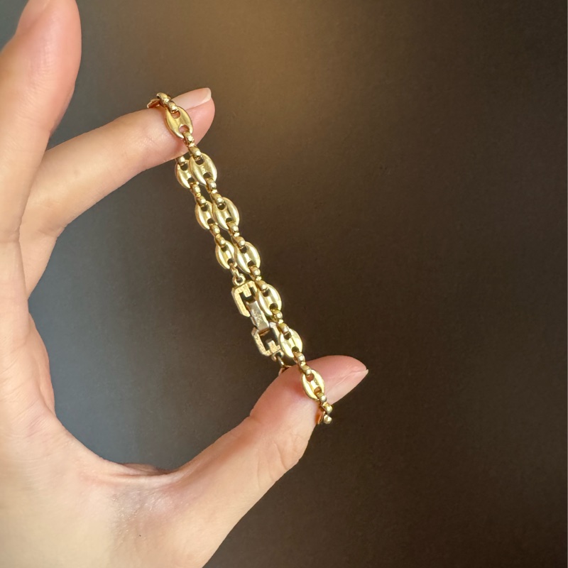 Vintage Givenchy gold plated bracelet 紀梵希鍍金手鏈 19cm-6