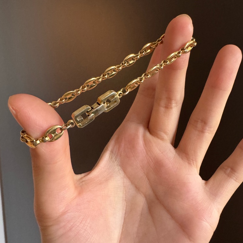 Vintage Givenchy gold plated bracelet 紀梵希鍍金手鏈 19cm-9