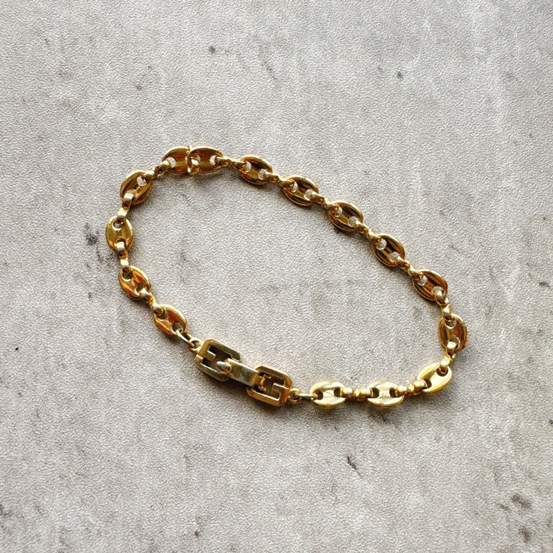 Vintage Givenchy gold plated bracelet 紀梵希鍍金手鏈 19cm-15