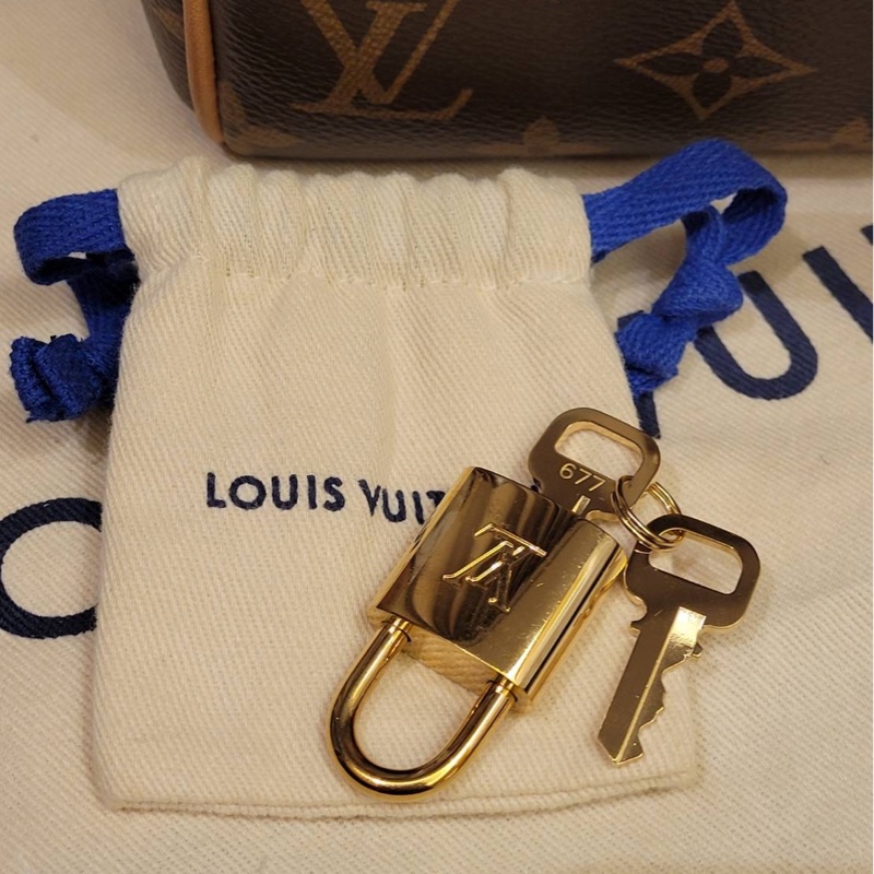 Louis Vuitton Speedy 20 老花 芯片款 有盒有套 奶茶色背帶-16