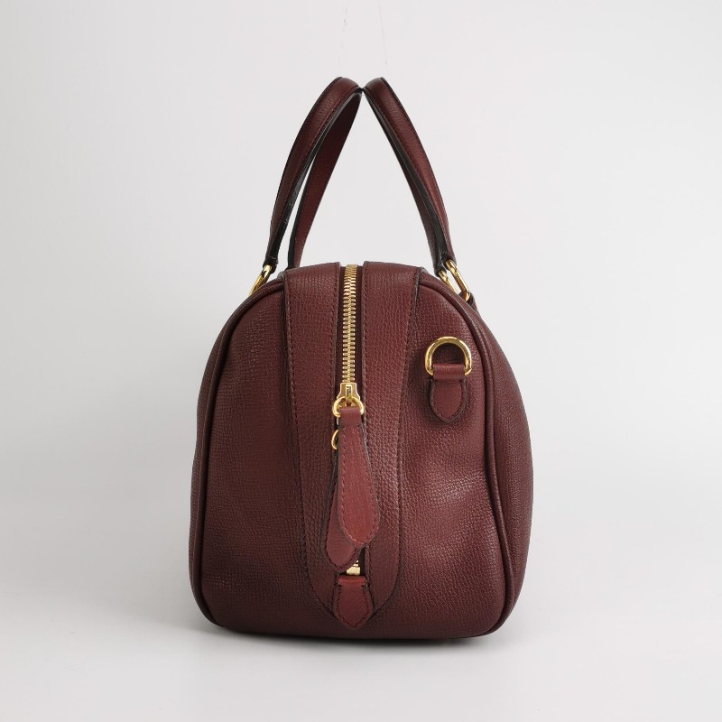 Burberry牛皮純色字母logo拉鍊單肩包-3