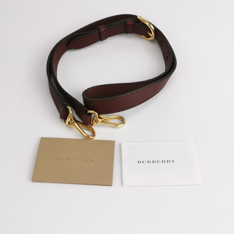 Burberry牛皮純色字母logo拉鍊單肩包-8