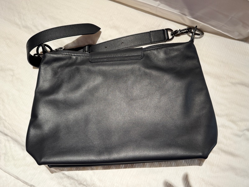 Longchamp HOBO 黑色 皮革包-13