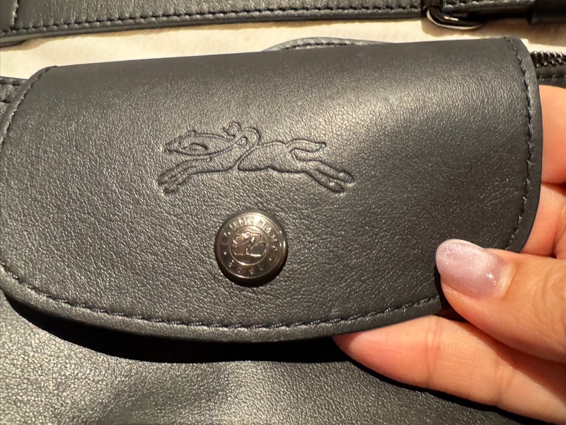 Longchamp HOBO 黑色 皮革包-20