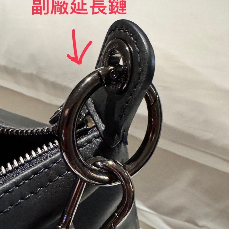 Longchamp HOBO 黑色 皮革包-24