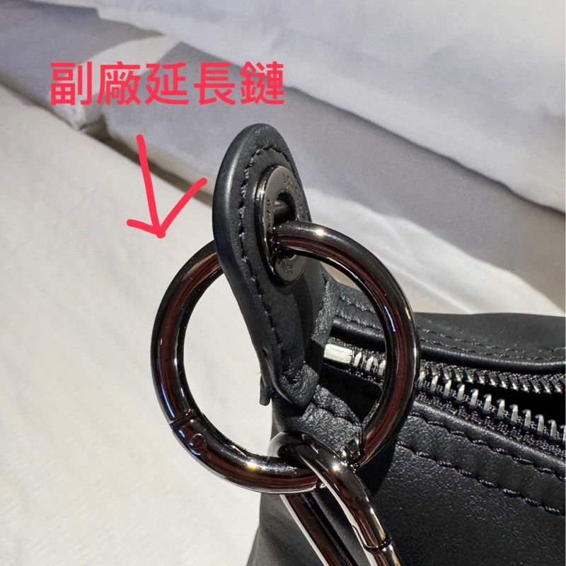 Longchamp HOBO 黑色 皮革包-27