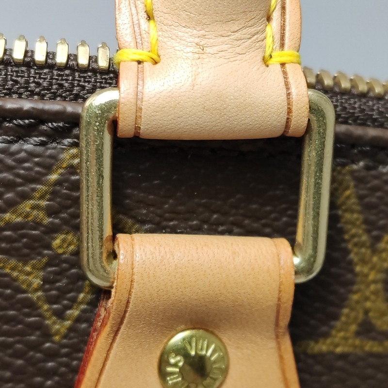 Louis Vuitton (LV) Alma小號植鞣革Monogram印花貝殼包手提包-16