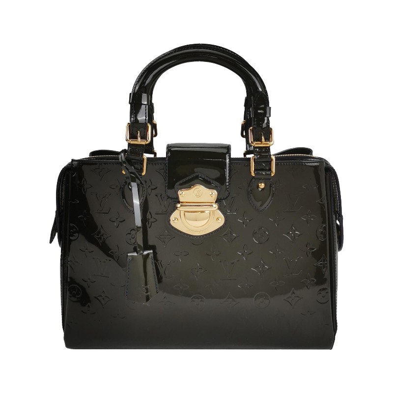 Louis Vuitton (LV) Melrose Avenue漆皮壓紋老花手提包-0