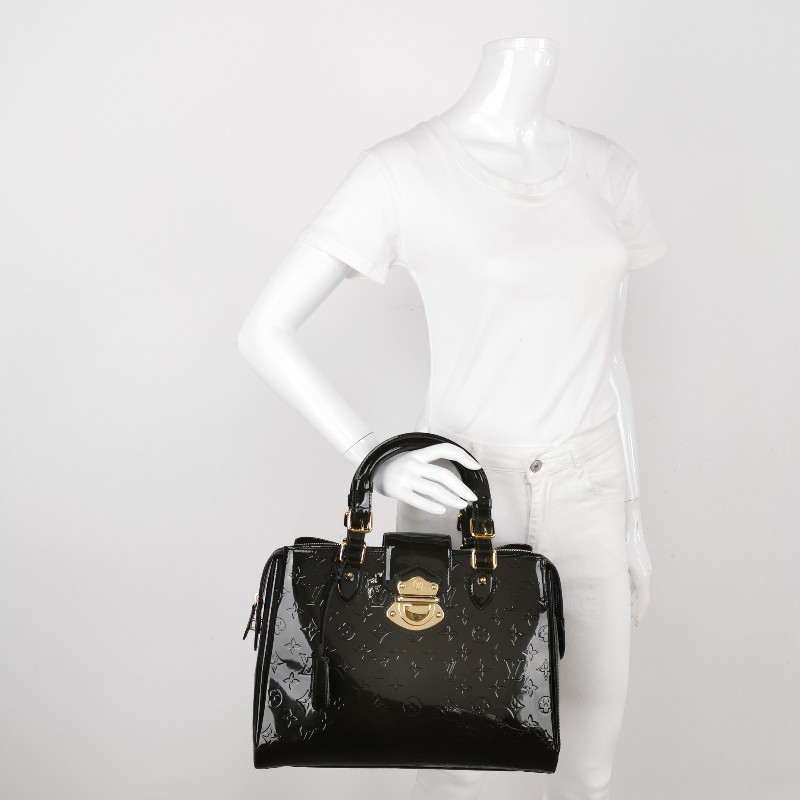 Louis Vuitton (LV) Melrose Avenue漆皮壓紋老花手提包-1