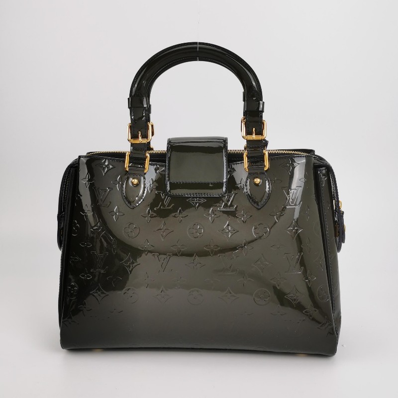 Louis Vuitton (LV) Melrose Avenue漆皮壓紋老花手提包-4