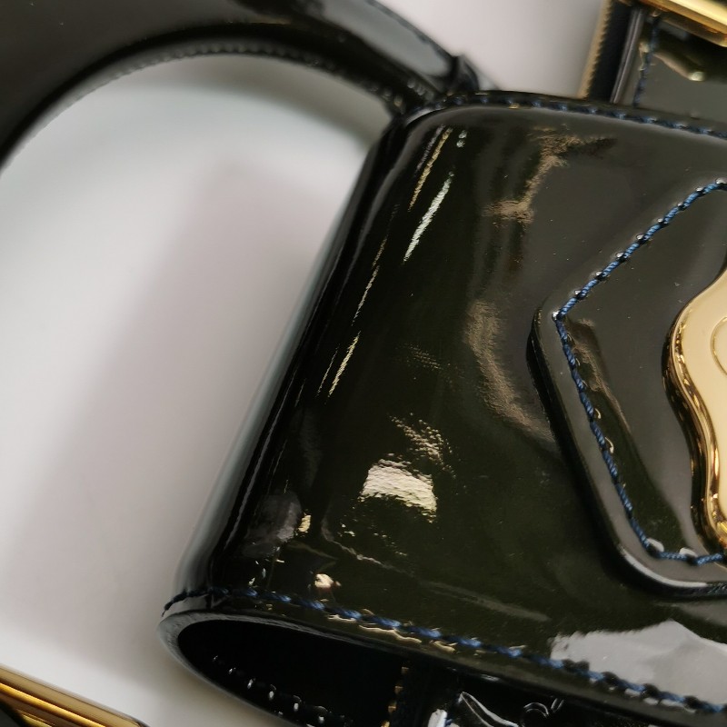 Louis Vuitton (LV) Melrose Avenue漆皮壓紋老花手提包-18