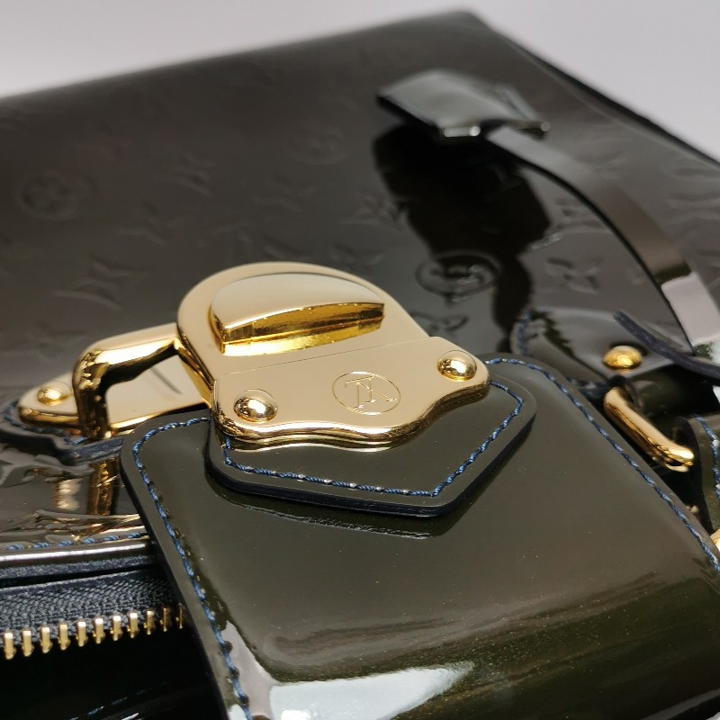 Louis Vuitton (LV) Melrose Avenue漆皮壓紋老花手提包-21