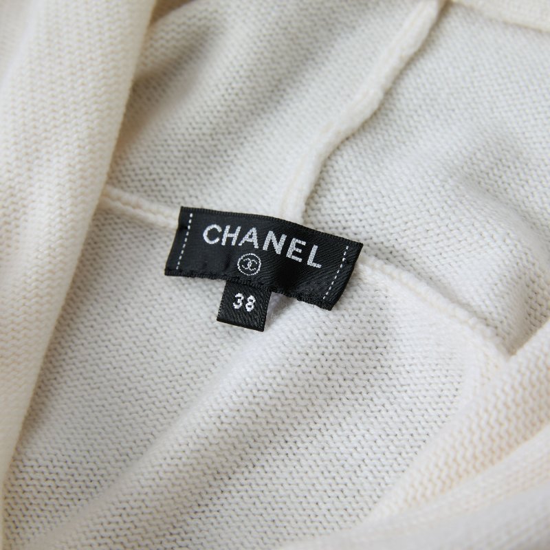 ❤️ CHANEL 經典白色帶帽毛衣-7