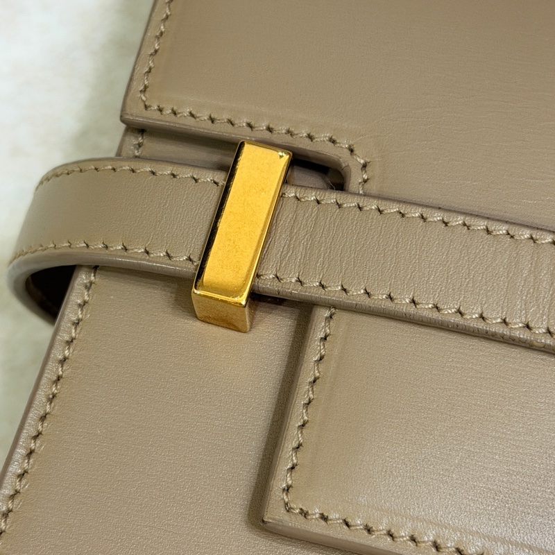 Saint Laurent Manhattan Bag 灰米駝色金扣 曼哈頓 中號-4