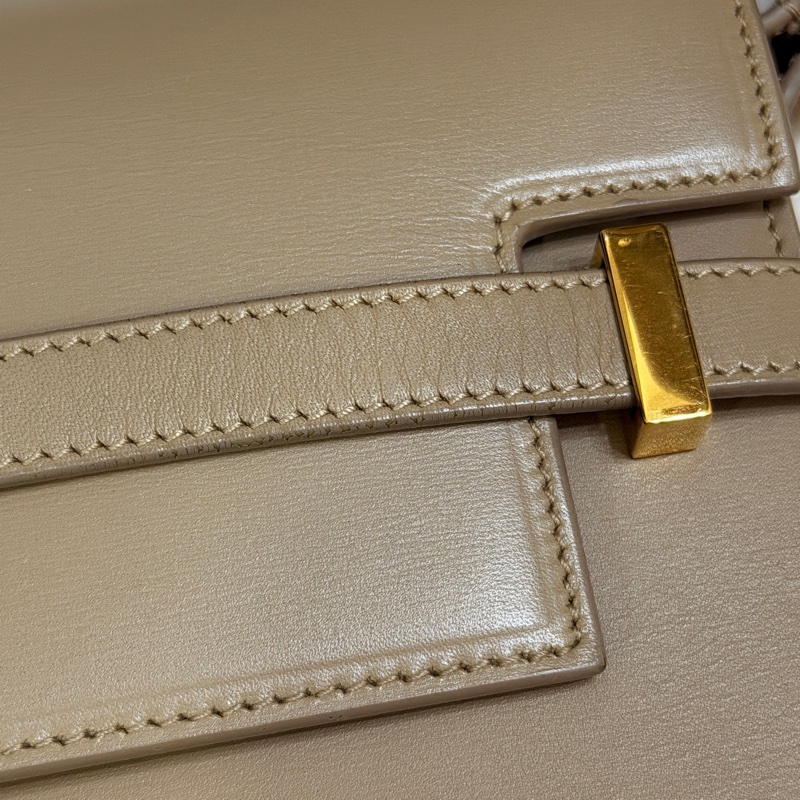 Saint Laurent Manhattan Bag 灰米駝色金扣 曼哈頓 中號-5