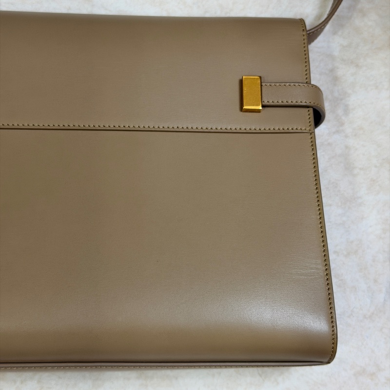 Saint Laurent Manhattan Bag 灰米駝色金扣 曼哈頓 中號-8