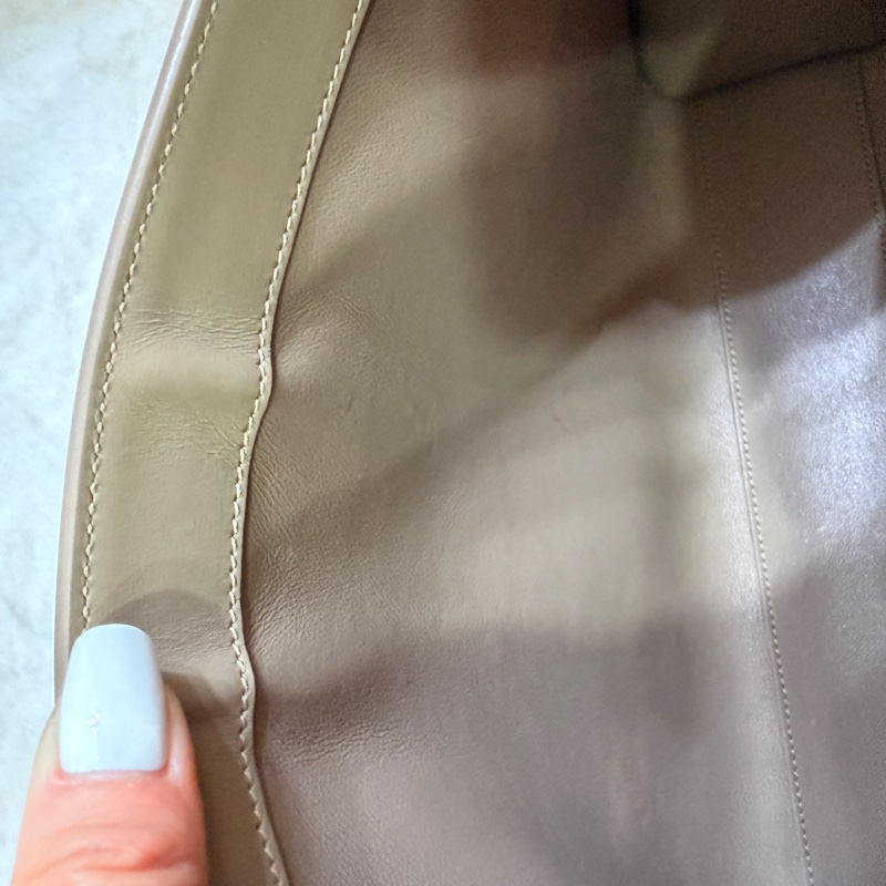 Saint Laurent Manhattan Bag 灰米駝色金扣 曼哈頓 中號-12