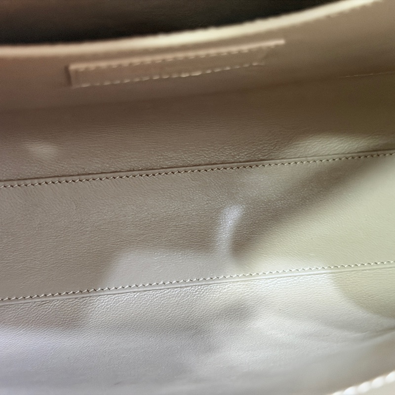 Saint Laurent Manhattan Bag 灰米駝色金扣 曼哈頓 中號-14