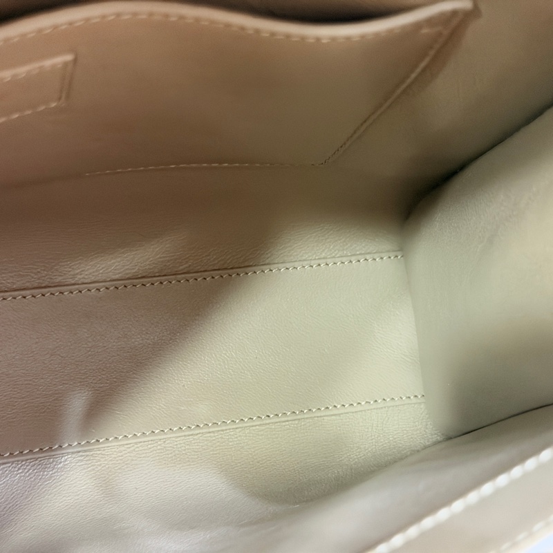Saint Laurent Manhattan Bag 灰米駝色金扣 曼哈頓 中號-15