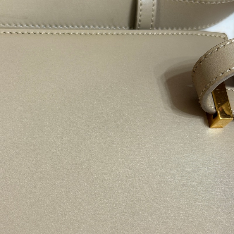 Saint Laurent Manhattan Bag 灰米駝色金扣 曼哈頓 中號-16