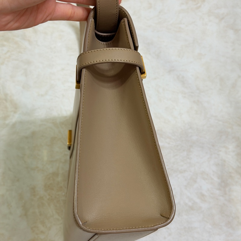 Saint Laurent Manhattan Bag 灰米駝色金扣 曼哈頓 中號-22