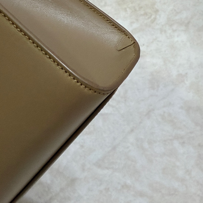Saint Laurent Manhattan Bag 灰米駝色金扣 曼哈頓 中號-23