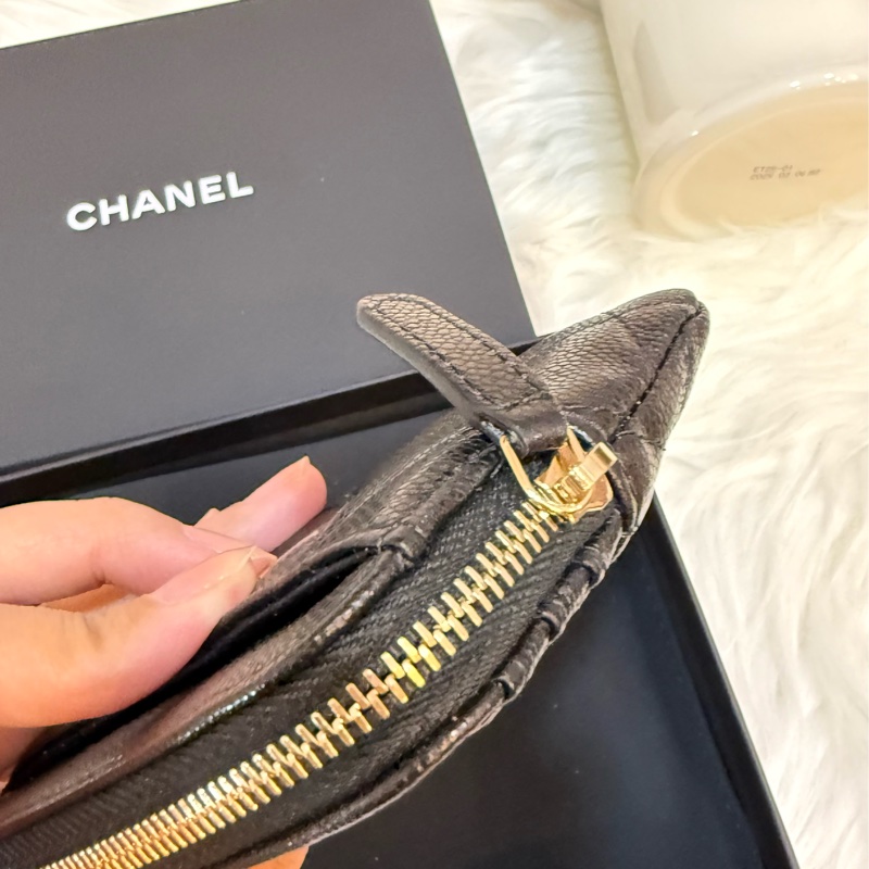 Chanel黑金小牛皮吐司包-5