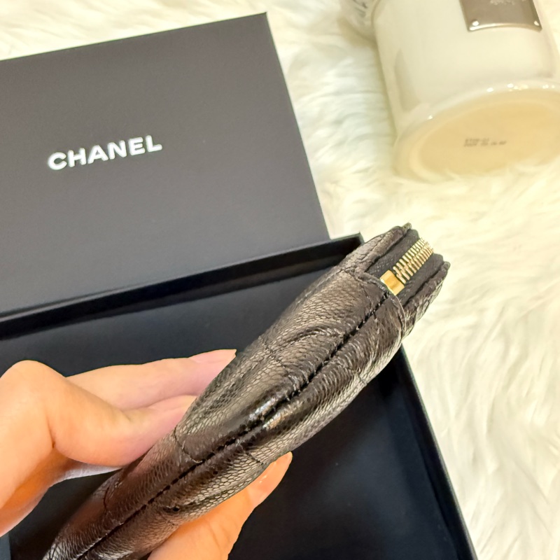 Chanel黑金小牛皮吐司包-7