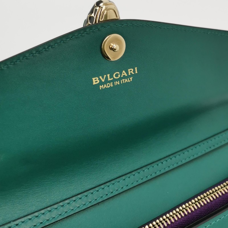 Bvlgari Serpenti Forever蛇頭包牛皮純色蛇頭單肩包-7