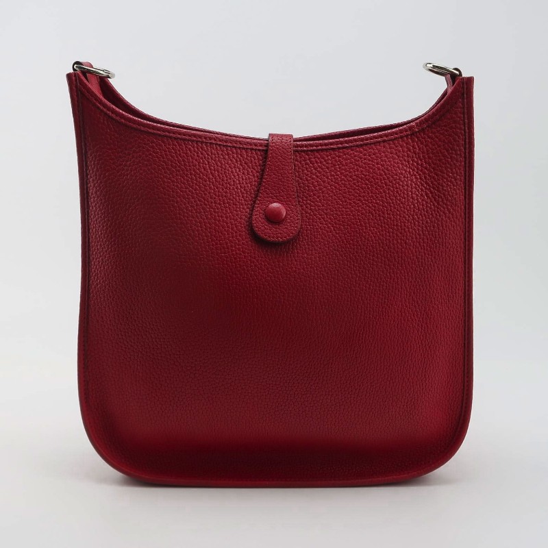 Hermes Evelyne33鏤空斜挎包單肩包
Clemence (TC）牛皮銀扣Q5國旗紅框F刻-4