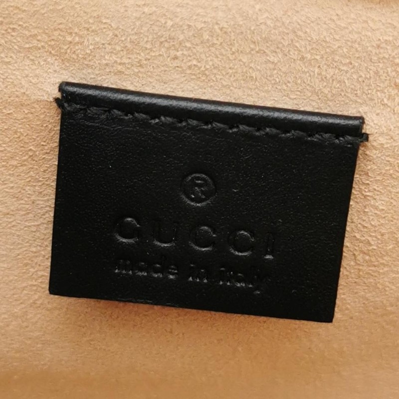 Gucci Dionysus酒神包小號絨布油蠟皮雙虎頭搭扣單肩包-7